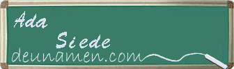 Ada Siede Visitenkarte